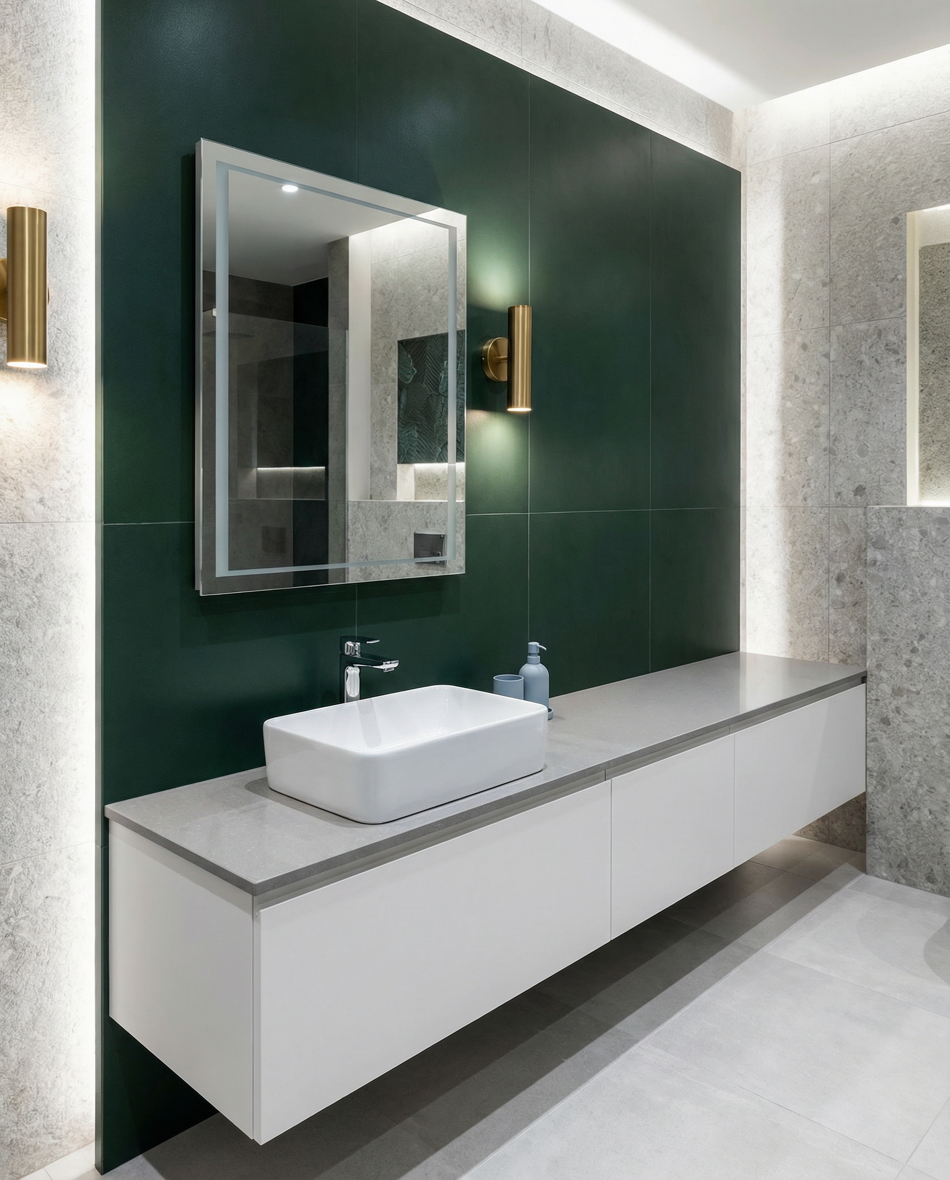 Keraminis praustuvas Contour, 48x37x13 cm, blizgi balta