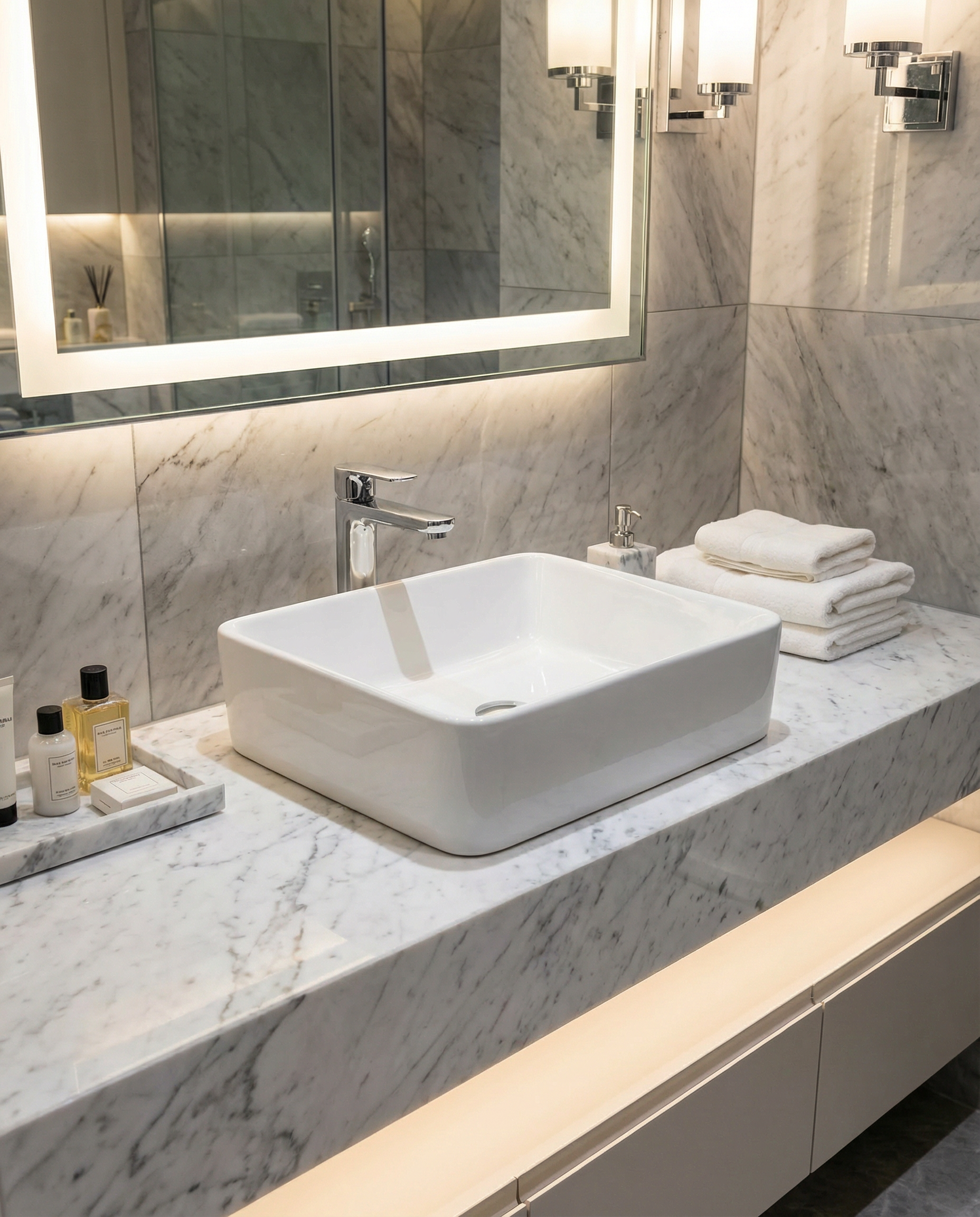 Keraminis praustuvas Contour, 48x37x13 cm, blizgi balta