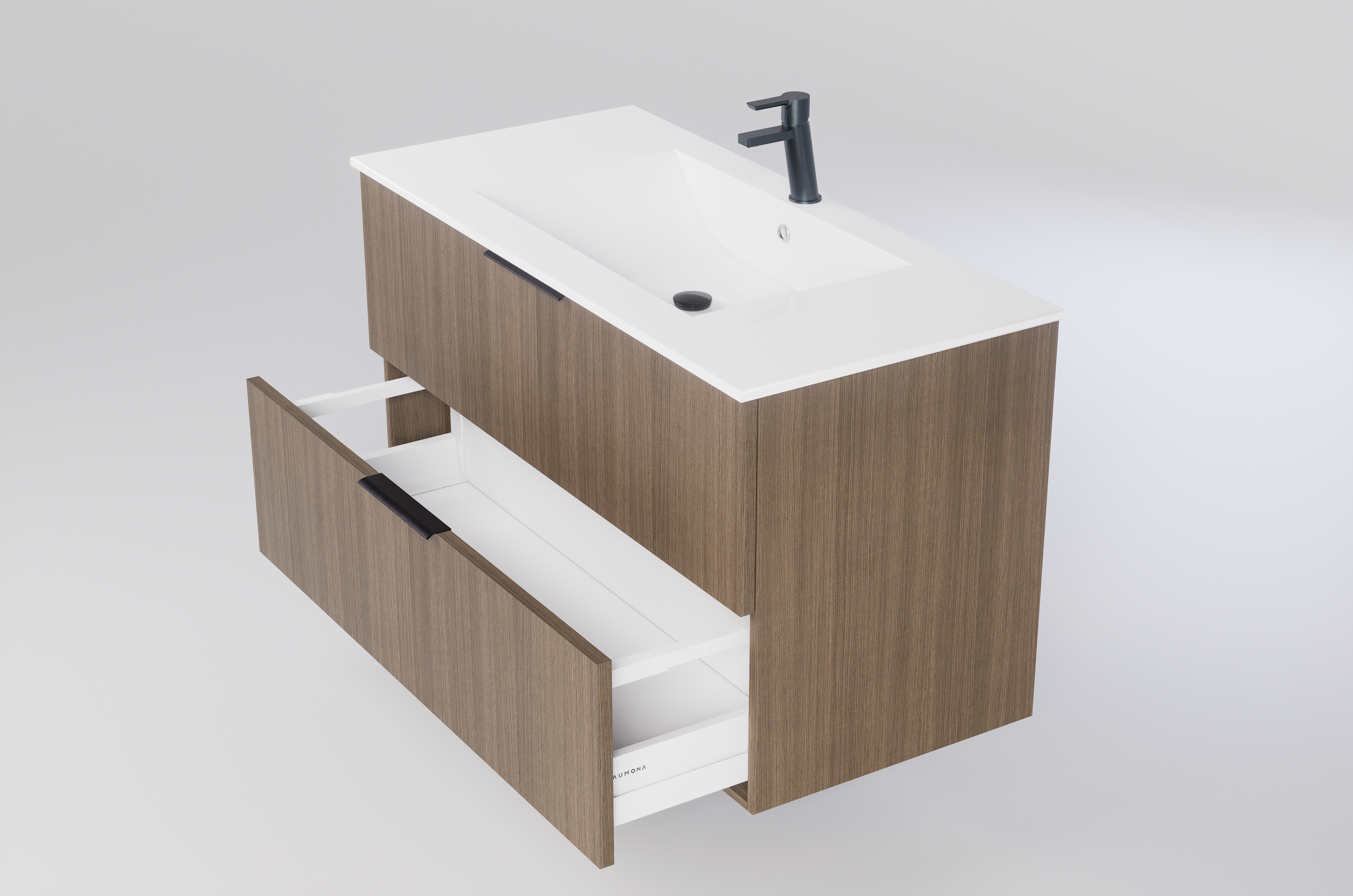 100 spintelė su praustuvu | Coffee Urban Oak