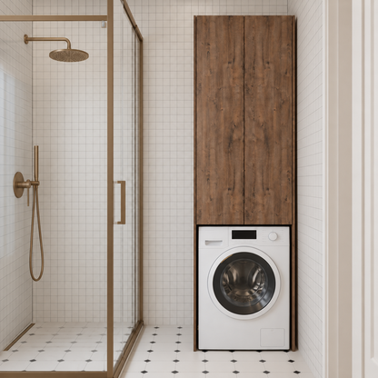 Skalbimo mašinos spinta | Wild Oak Brown 3231