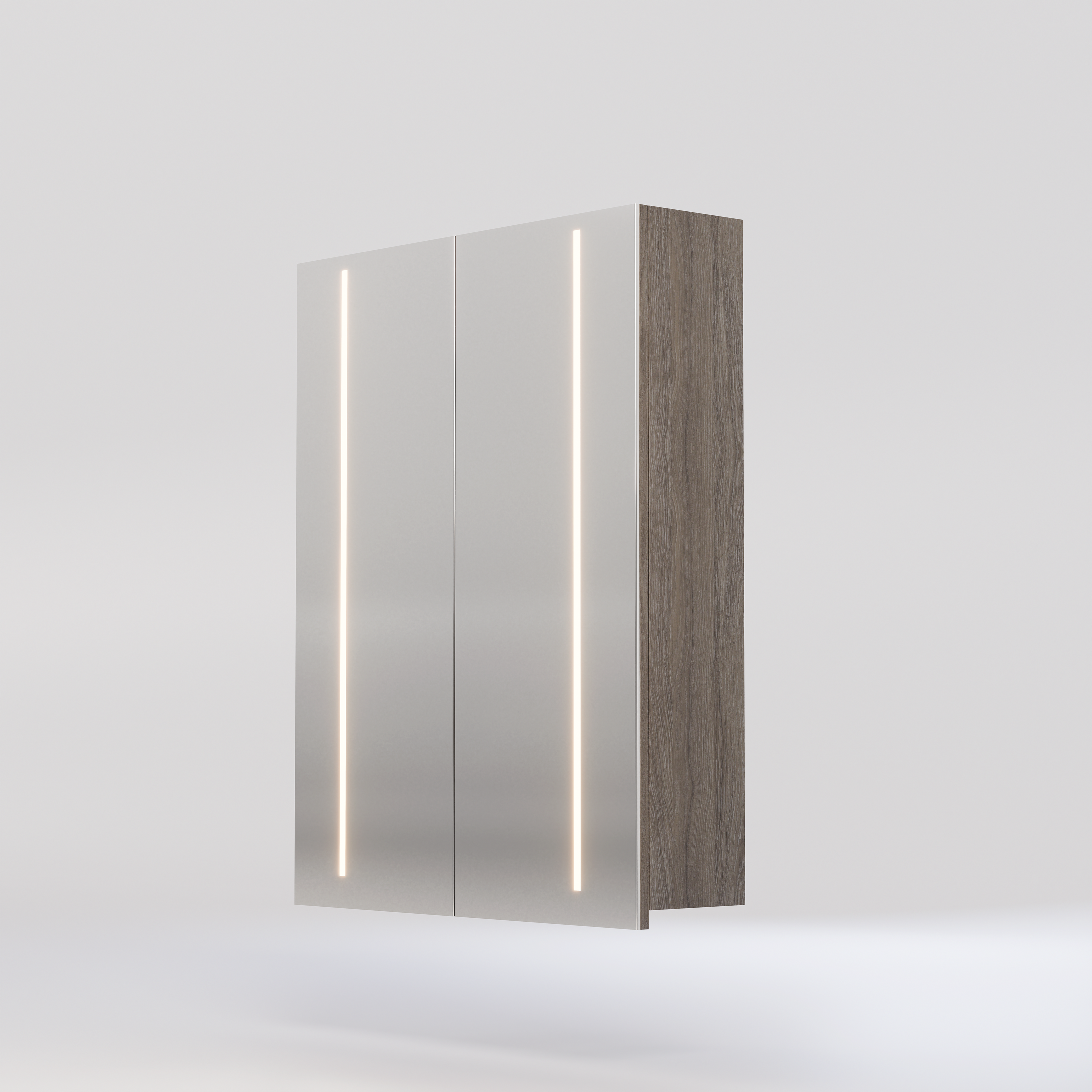 Veidrodinė spintelė 60 cm | Coffee Urban Oak 1818