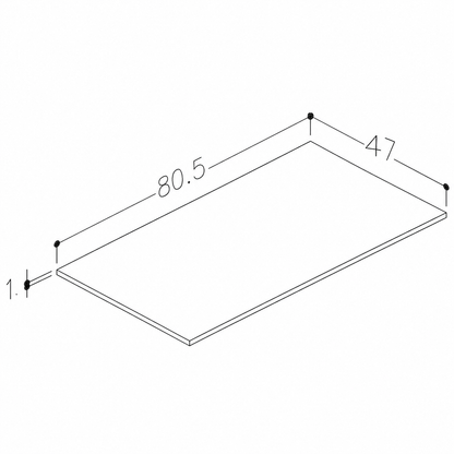 Stalviršis spintelei HPL compact 80 cm |  Iguazu Marble C25