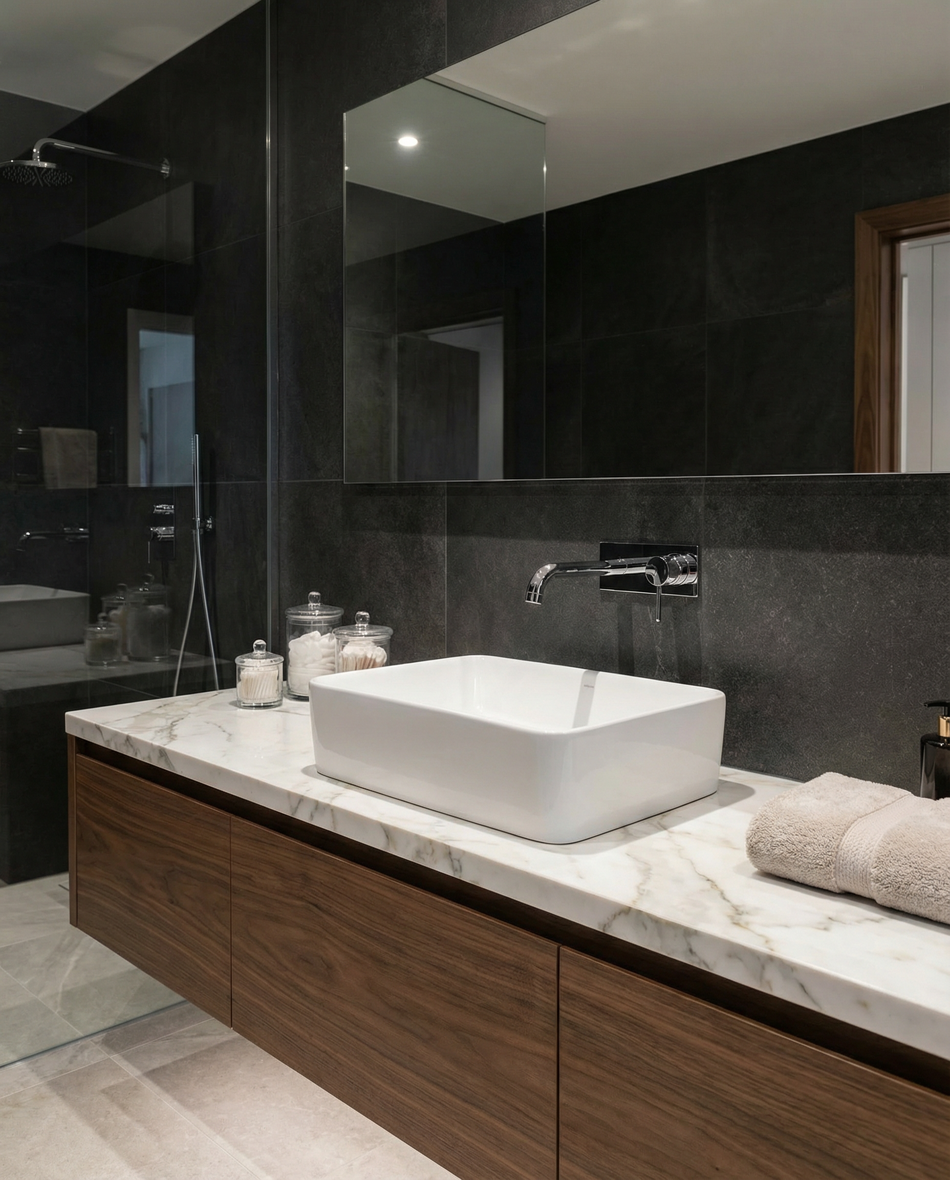 Keraminis praustuvas Contour, 48x37x13 cm, matinė balta