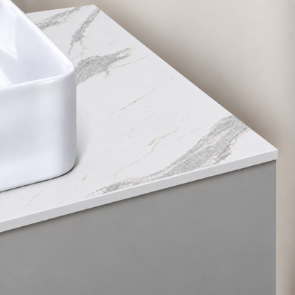 Stalviršis spintelei HPL compact 60 cm |  Iguazu Marble C25